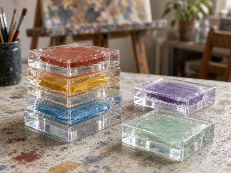 Acrylic blocks at Tabouoverm Atelier
